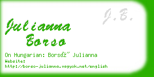 julianna borso business card